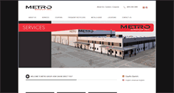 Desktop Screenshot of metrogroup.com