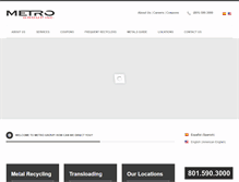 Tablet Screenshot of metrogroup.com